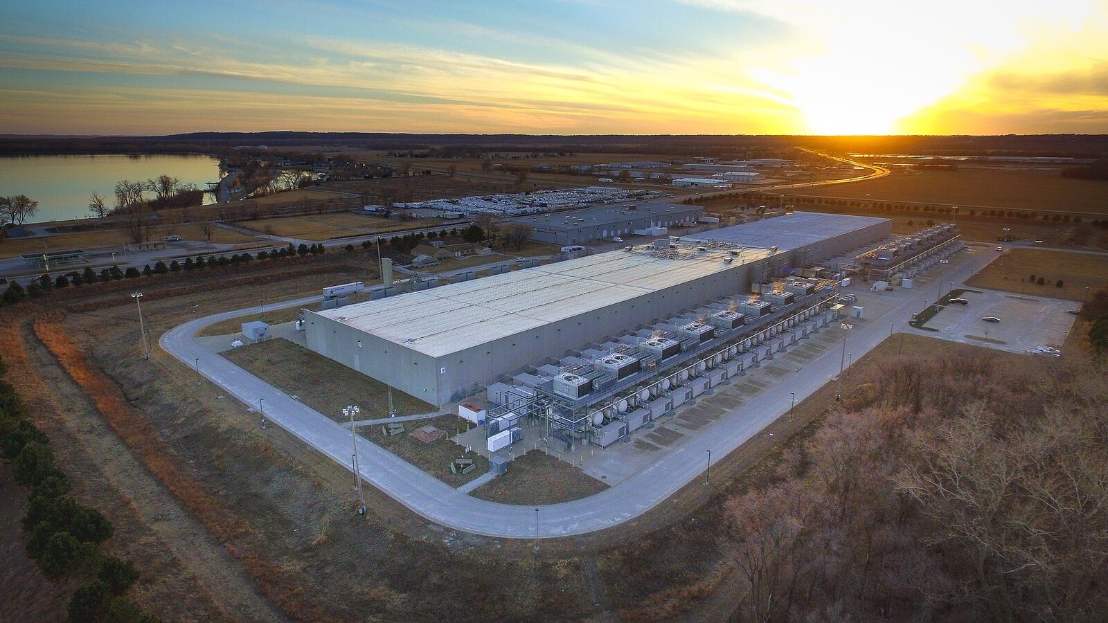 A sprawling data center — the monster